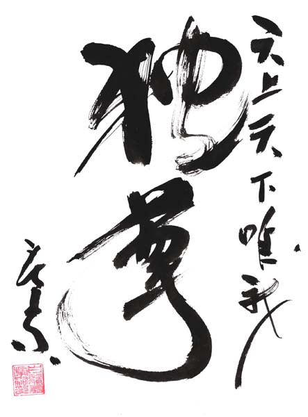 Dokuson (self respect) - the Ninja's respect of all beings. By Masaaki Hatsumi